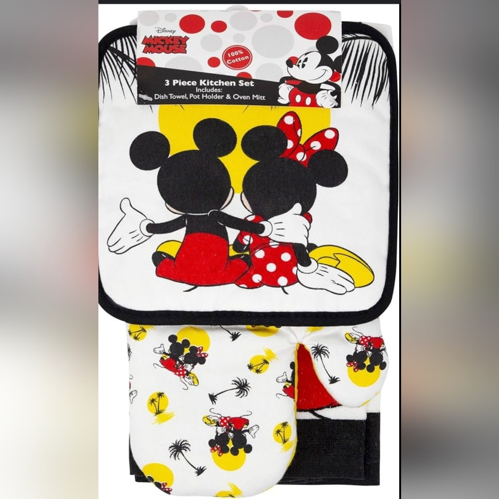 Mickey Minnie mouse 3pc kitchen set